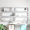 vidaXL Wall Cube Shelf 6 pcs Concrete Grey 100x15x30 cm Engineered Wood
