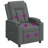 vidaXL Recliner Massage Chair Dark Grey 75 x 95 x 100 cm Fabric