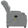 vidaXL Electric Massage Recliner Chair Light Grey Fabric