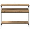 vidaXL Console Table Artisan oak 100 x 29 x 75 cm Engineered wood