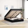 vidaXL Ottoman Bed with Mattress Black Double Velvet