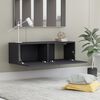vidaXL TV Cabinet Grey 100x30x30 cm Engineered Wood