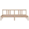 vidaXL Bed Frame without Mattress Solid Wood 180x200 cm Super King Super King Size