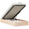 vidaXL Ottoman Bed Frame with Storage Natural 90 x 190 cm