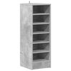 vidaXL Shoe Cabinet Concrete Grey 31.5x35x90 cm Engineered Wood