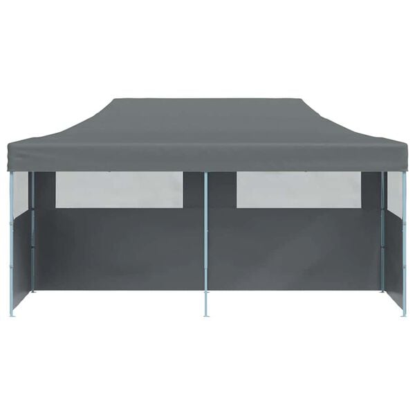 vidaXL Folding Pop-up Partytent with Sidewalls 3x6 m Anthracite