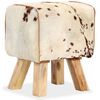 vidaXL Stool Genuine Goat Leather 40x30x45 cm