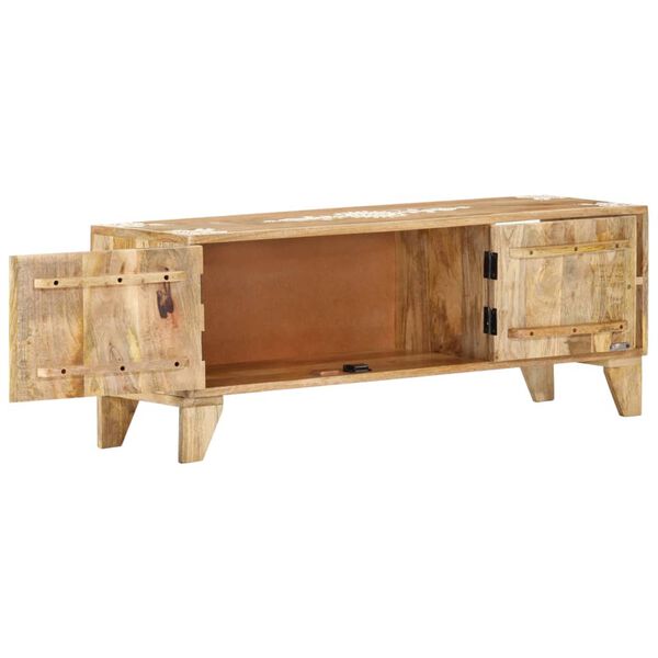 vidaXL TV Cabinet 110x30x40 cm Solid Wood Mango