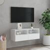 vidaXL TV Wall Cabinet White 80x30x30 cm Engineered Wood