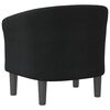 vidaXL Tub Chair Black Fabric