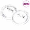 vidaXL Button Badges Kit with Pins 100 Sets Acrylic 58 mm