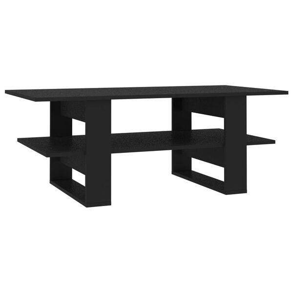 vidaXL Coffee Table Black 110x55x42 cm Engineered Wood