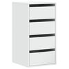 vidaXL Corner Chest of Drawers White 40x41x76 cm Engineered Wood