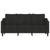vidaXL 3-Seater Sofa Black 180 cm Fabric