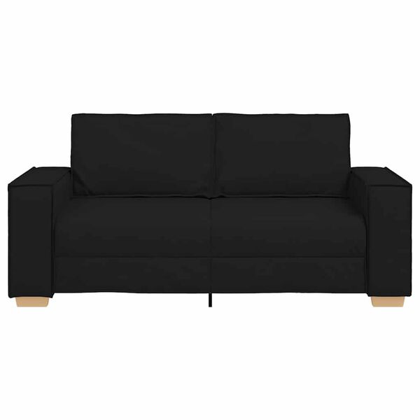 vidaXL 2-Seater Sofa Black 180x78x84 cm Fabric