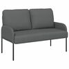 vidaXL Sofas with Cushion 110cm Dark Grey Plywood