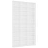 vidaXL CD Cabinet White 102x23x177,5 cm Engineered Wood