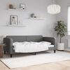 vidaXL Day Bed without Mattress Dark Grey 90x190 cm Fabric