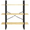 vidaXL 3-Tier Book Cabinet 100x30x105 cm Solid Pine Wood