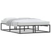 vidaXL Bed Frame without Mattress Black 137x187 cm Double Metal