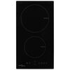 vidaXL Induction Hob with 2 Burners Touch Control Glass 3500 W