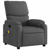 vidaXL Massage Recliner Chair Dark Grey Fabric