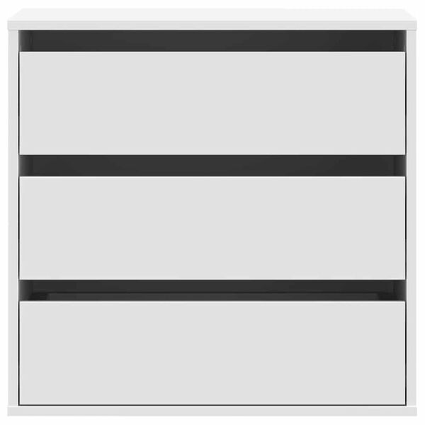 vidaXL Corner Chest of Drawers White 60x41x58 cm Engineered Wood