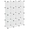 vidaXL Storage Cube Organiser with 12 Cubes Transparent PP
