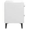 vidaXL Bedside Cabinet White 40x35x47.5 cm
