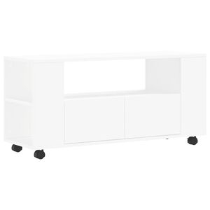 vidaXL TV Cabinet White 102x34.5x43 cm Engineered Wood