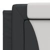 vidaXL Headboard Cushion "Viana" Black and White 180 cm Faux Leather