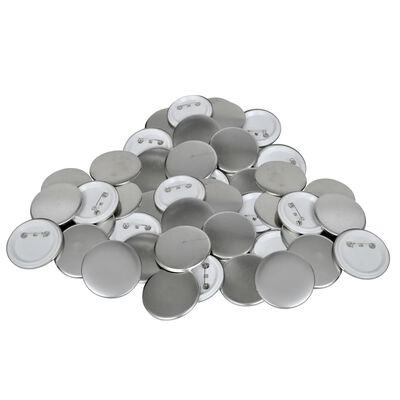 vidaXL Badge Maker with 500 pcs Pinback Button Parts 44mm Rotate Punch