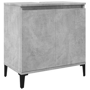 vidaXL Sink Cabinet Concrete Grey 58x33x60 cm Engineered Wood
