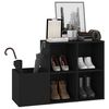 vidaXL Hall Shoe Cabinet Black 105x35.5x70 cm Engineered Wood