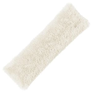 vidaXL Cushion with Pillow HEERLEN White 40 x 145 cm PV Fleece
