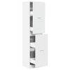 vidaXL Apothecary Cabinet White 40x41x174.5 cm Engineered Wood