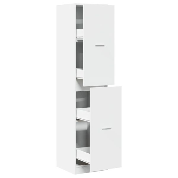 vidaXL Apothecary Cabinet White 40x41x174.5 cm Engineered Wood