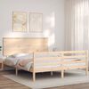 vidaXL Bed Frame without Mattress King Size Solid Wood