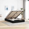 vidaXL Ottoman Storage Bed Frame No Mattress Black Queen Velvet