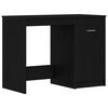 vidaXL Desk Black Oak 100 x 50 x 76 cm Engineered Wood