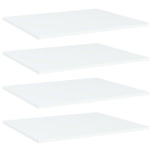 vidaXL Bookshelf Boards 4 pcs White 60x50x1.5 cm Engineered Wood
