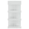 vidaXL Bar Table with Storage Rack High Gloss White 100x50x101.5 cm