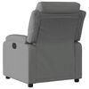 vidaXL Recliner Chair Dark Grey Fabric