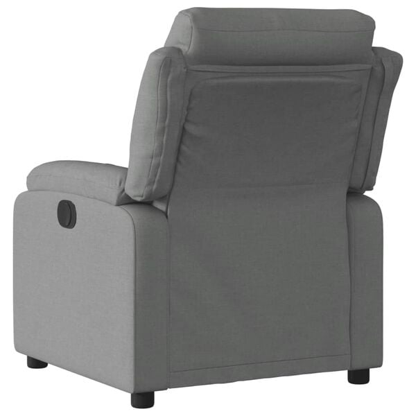 vidaXL Recliner Chair Dark Grey Fabric