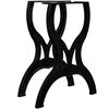 vidaXL Dining Table Leg | Set of 2 | Black | Cast iron | 69x71 cm | Durable