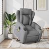 vidaXL Electric Stand up Massage Recliner Chair Light Grey Fabric