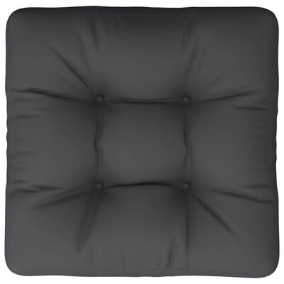 vidaXL Pallet Cushion Black 60x60x12 cm Fabric