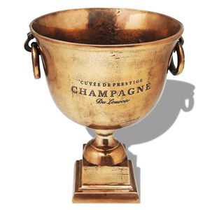 vidaXL Trophy Cup Champagne Cooler Copper Brown