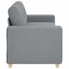 vidaXL Loveseat Sofa Light Grey 180x77x82 cm Fabric