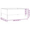 vidaXL Garden Raised Bed 100x100x41 cm Corten Steel